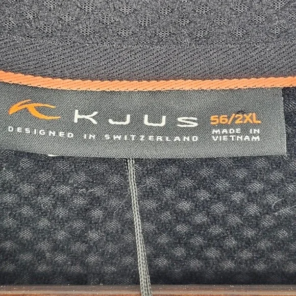 KJUS Men Hydraulic Half-Zip Pullover Black MS25-807 Size 2XL XXL Mock Neck NWT - Picture 5 of 10